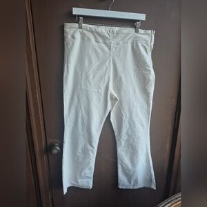 Free People White Women's Pants Suede